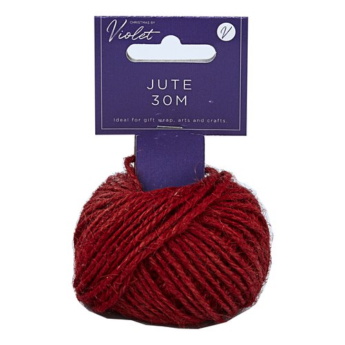 DESIGN BY VIOLET HANGPACK 30M JUTE TWINE 12's - RED