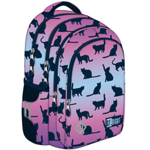 NIGHT CATS 4-compartment backpack 40x28x18 cm