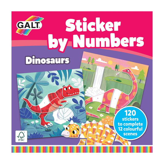 Sticker by Numbers Dinosaurs - GALT
