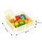 Wooden vegetables and fruits for cutting wooden box 17 elements