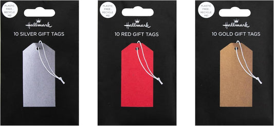 Hallmark 10 Red Gift Tags