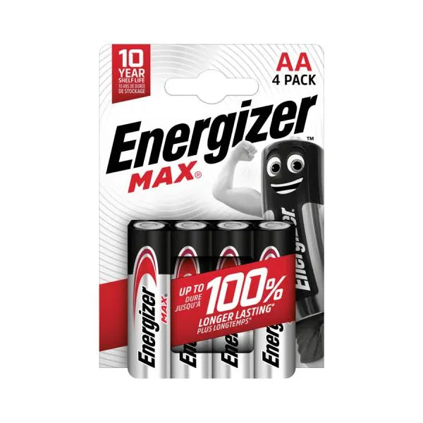 Energizer Max AA batteries - packet of 4