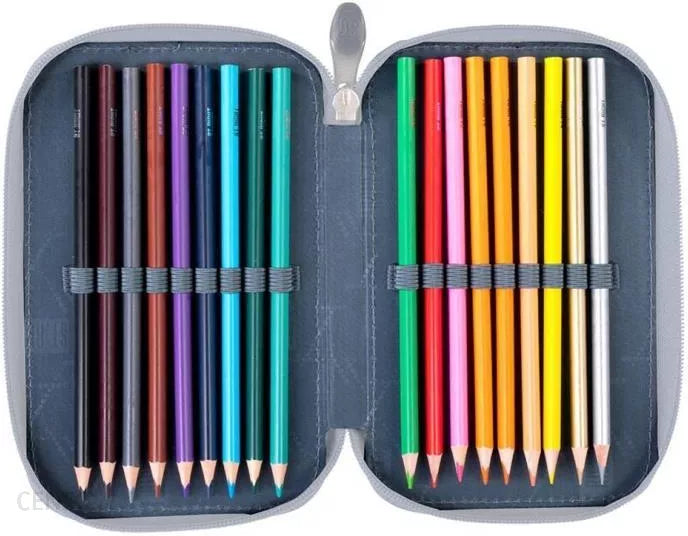 OMBRE UNICORN 3 compartment pencil case with accessories