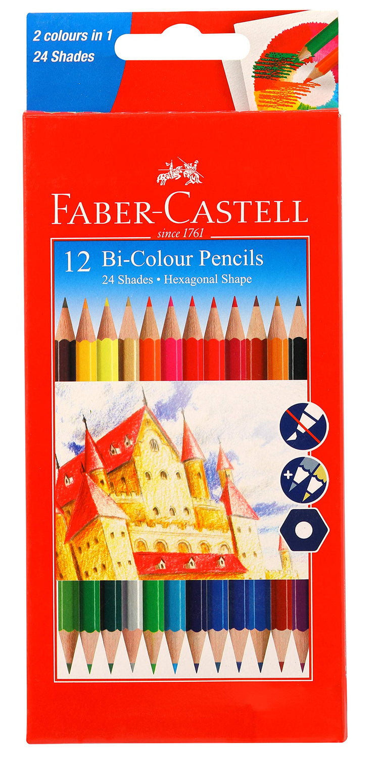 Faber Castell 12 Colour Pencils Hexagonal