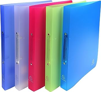 Exacompta 2 Ring binder A4 20mm Assorted colours