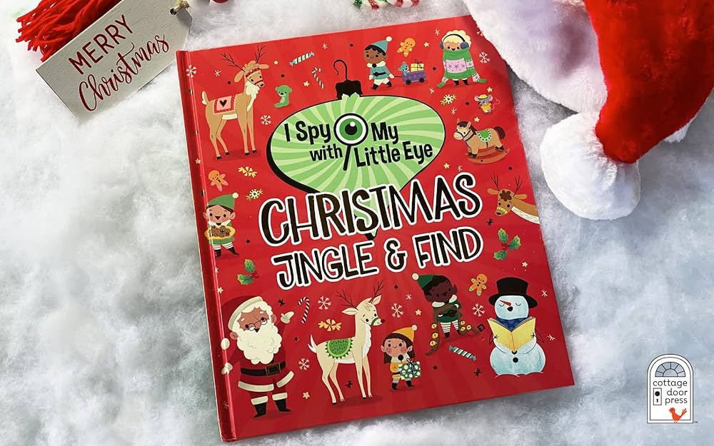 I Spy With My Little Eye Christmas Jingle & Find - Kids Search, Find, and Seek Activity Book, Ages 3, 4, 5, 6+  Hard Cover