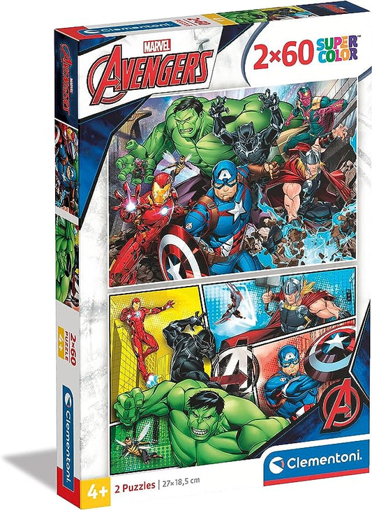Clementoni Avengers 2x60pieces 4+