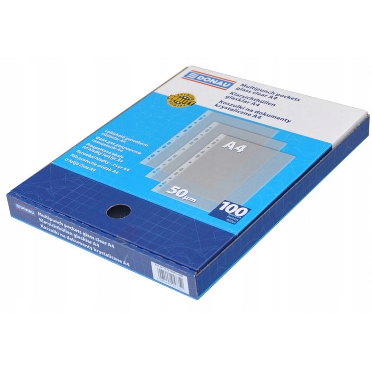 Punched Pockets A4 - Donau Box of 100