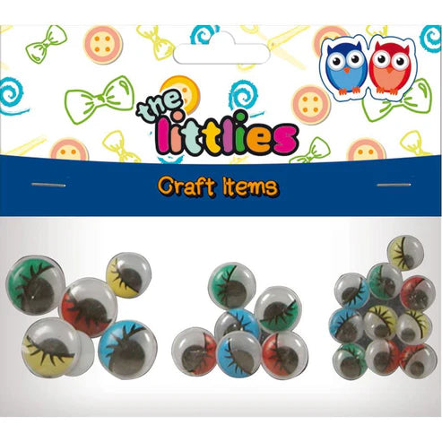 Wiggly Eyes Round X22Pcs