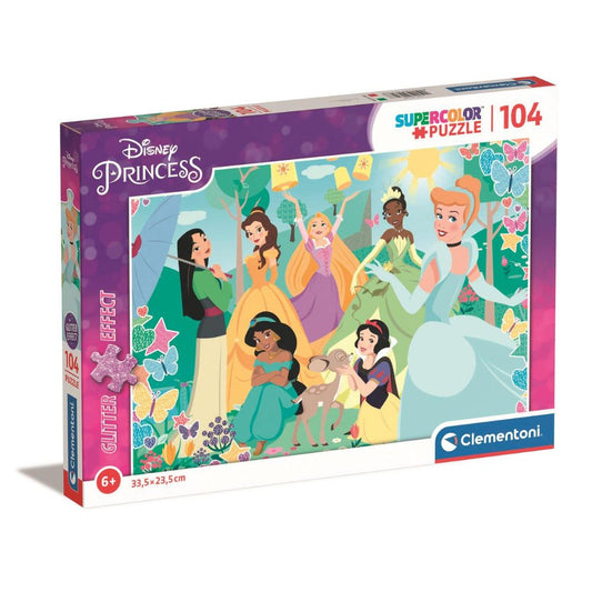Clementoni Disney Princess Glitter Puzzle 104pieces 6+