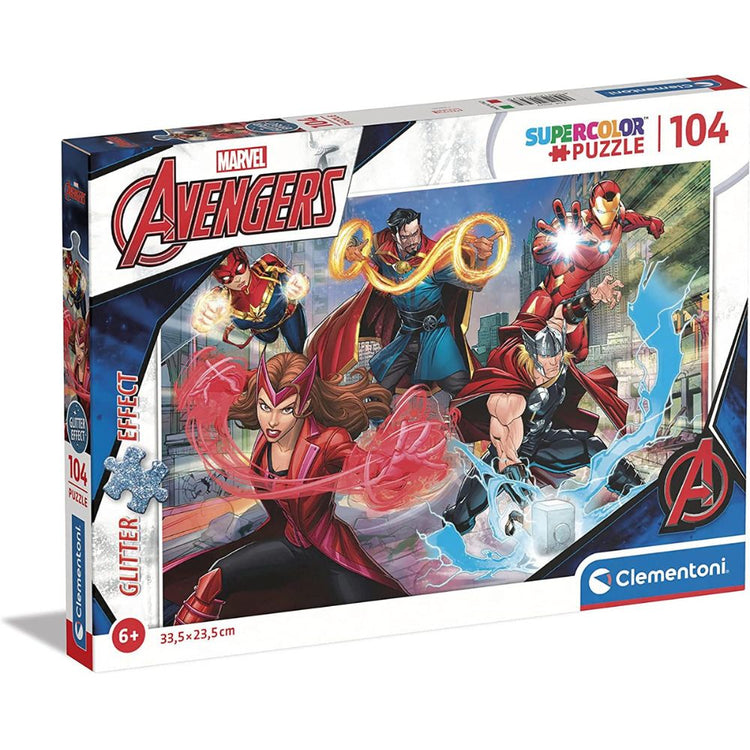 Clementoni Glitter Avengers 104pieces 6+