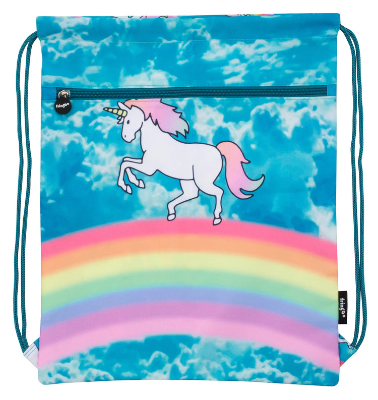 Unicorn Clouds Drawstring Bag