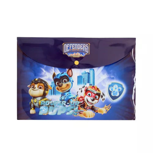 A4 Button Folder - Paw Patrol