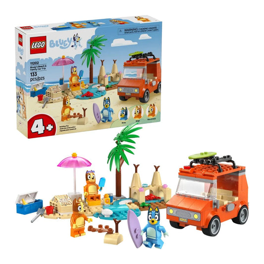 LEGO Bluey’S Beach & Family Car Trip 133 Pcs