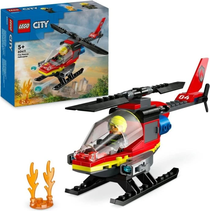 LEGO City Fire Rescue Helicopter 85 Pcs