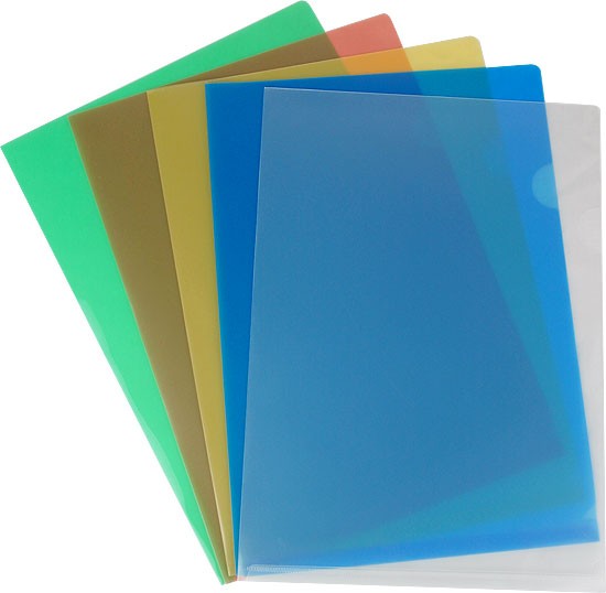 L-Shape folder 120microns - Yellow