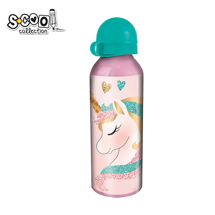 Pastel Glitter Unicorn bottle 500ml