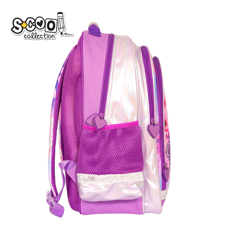 Purple Unicorn Backpack Height 40.5cm