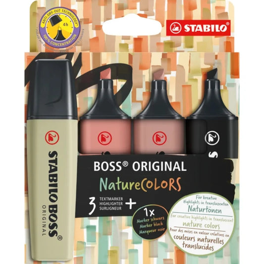Highlighter Boss Original Nature Colors x4