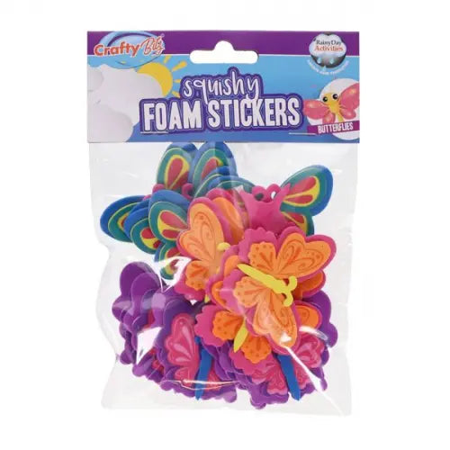 Butterflies Plush Foam Stickers