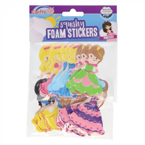 Princesses Plush Foam Stickers