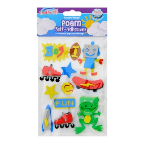 Assorted Plush Foam Stickers