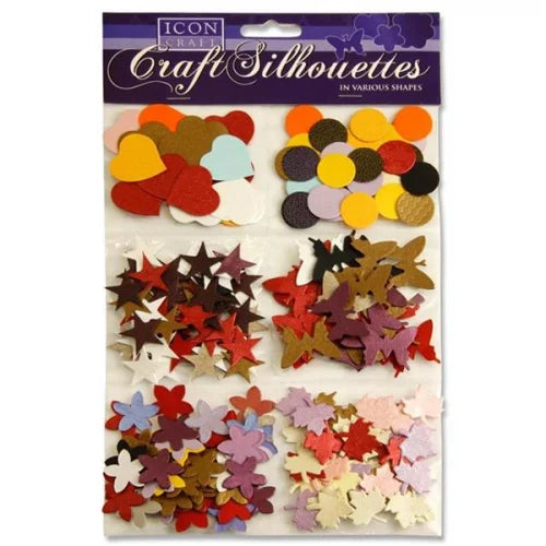 Icon Craft Multi-Pack Craft Silhouettes 3 Assorted - Assorted Craft Silhouettes for Fun DIY Creations