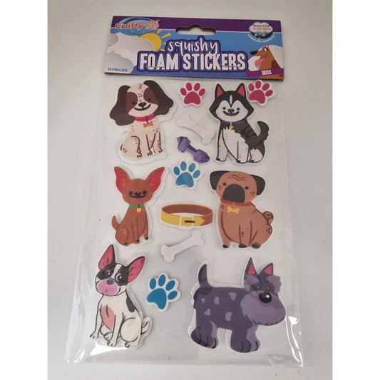 Dogs Plush Foam Stickers