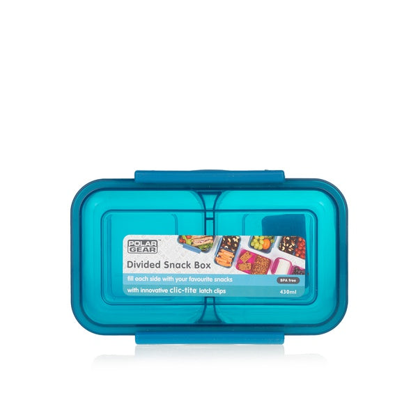 Clic-tite Split Snack 430ml blue lunch box