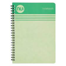 NU A4 Notebook spiral Pastel Green