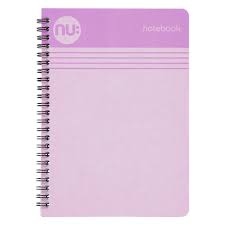 NU A4 Notebook spiral Pastel Purple