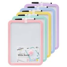 White board magnetic pastel colours with pen