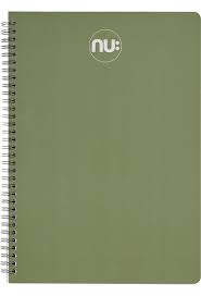 A4 NU Spiral Notebook Olive