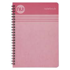 NU A4 Notebook spiral Pink