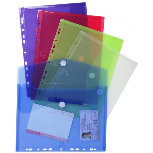 Foska A4 Buckle Pocket Folder Assorted 1pcs