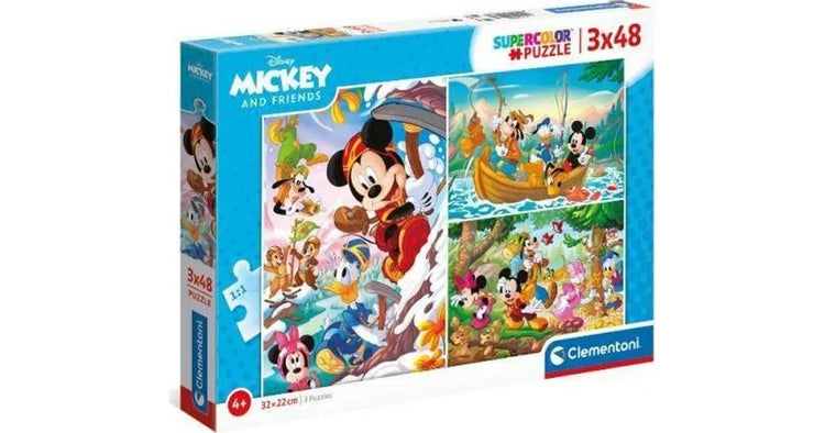 Clementoni Mickey and Friends 3x48pieces 4+