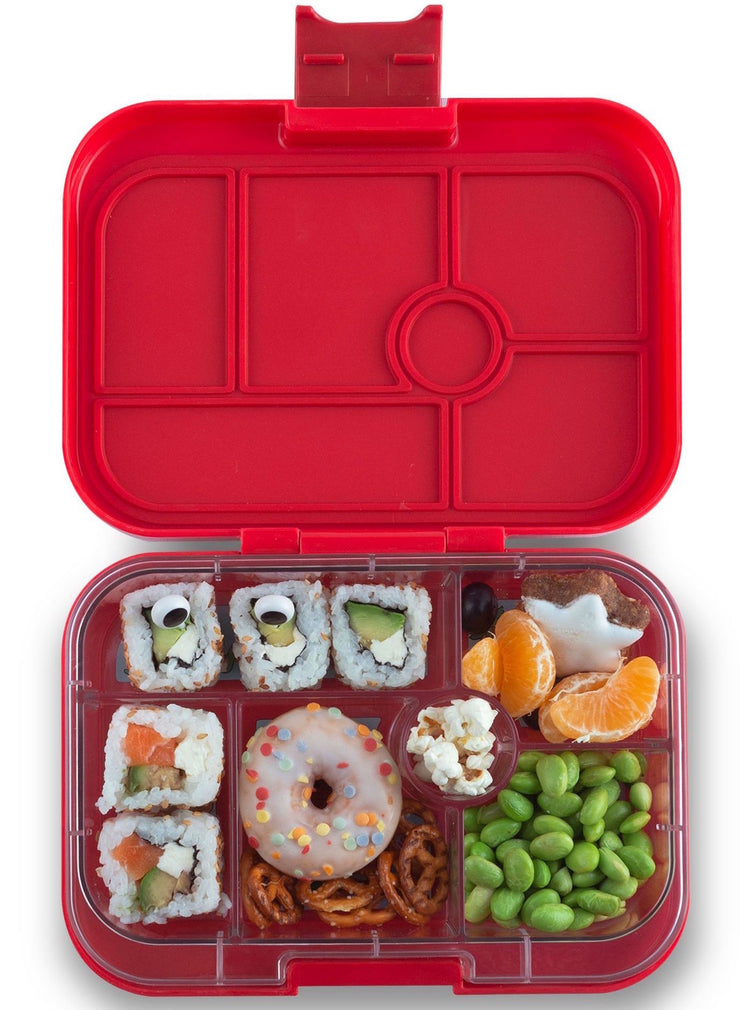 Yumbox Leakproof Bento Box - Original 6-sections Roar red / Rocket tray
