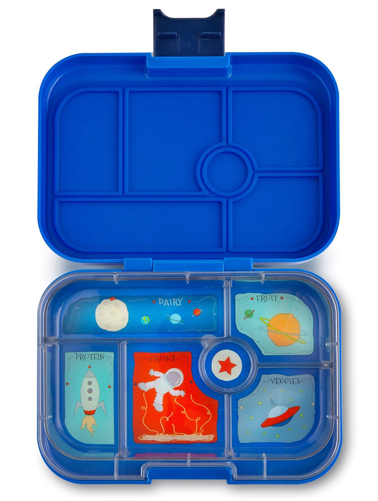 Yumbox Leakproof Bento Box - Original 6-sections Neptune blue / Rocket tray