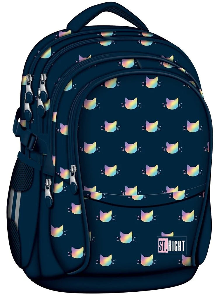 Rainbow Cats 4 compartment Backpack BP06 43x32x21 cm