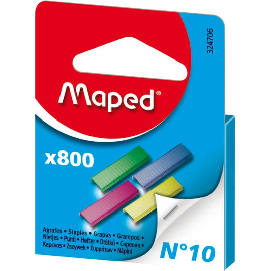 Maped Staples Wire No.10 Colored 800