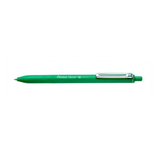 Pentel Izee Retractable BallPen 1mm Green