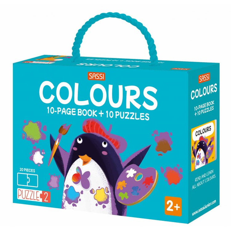 Colours - Page Book + Puzzles - Sassi