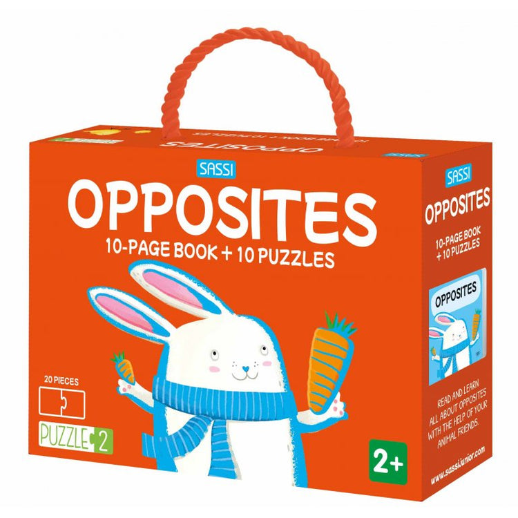 Opposites - Page Book + Puzzles - Sassi