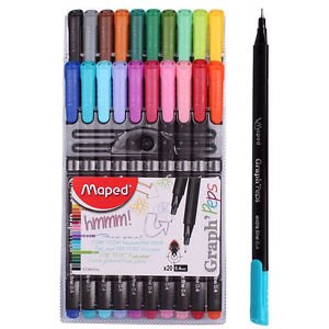 Maped Felt Tip Pens Assorted Colours x20