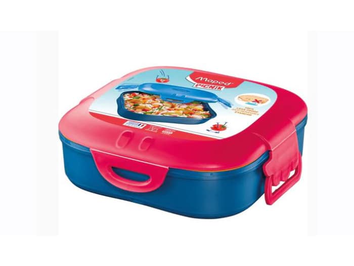 Maped Single Lunch Box Red/Blue