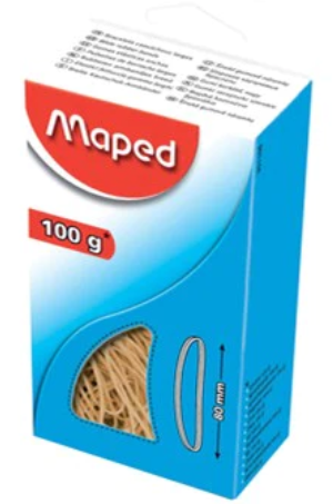 Maped Brown Rubber Bands 100g - 80mm