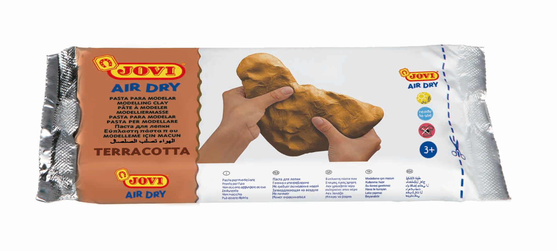 Jovi Air Dry Modelling Clay Brown/Terracotta 250g