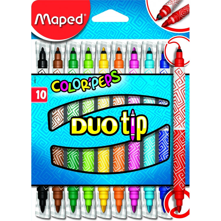 Maped ColorPeps Duo Felt Tip Pens x10