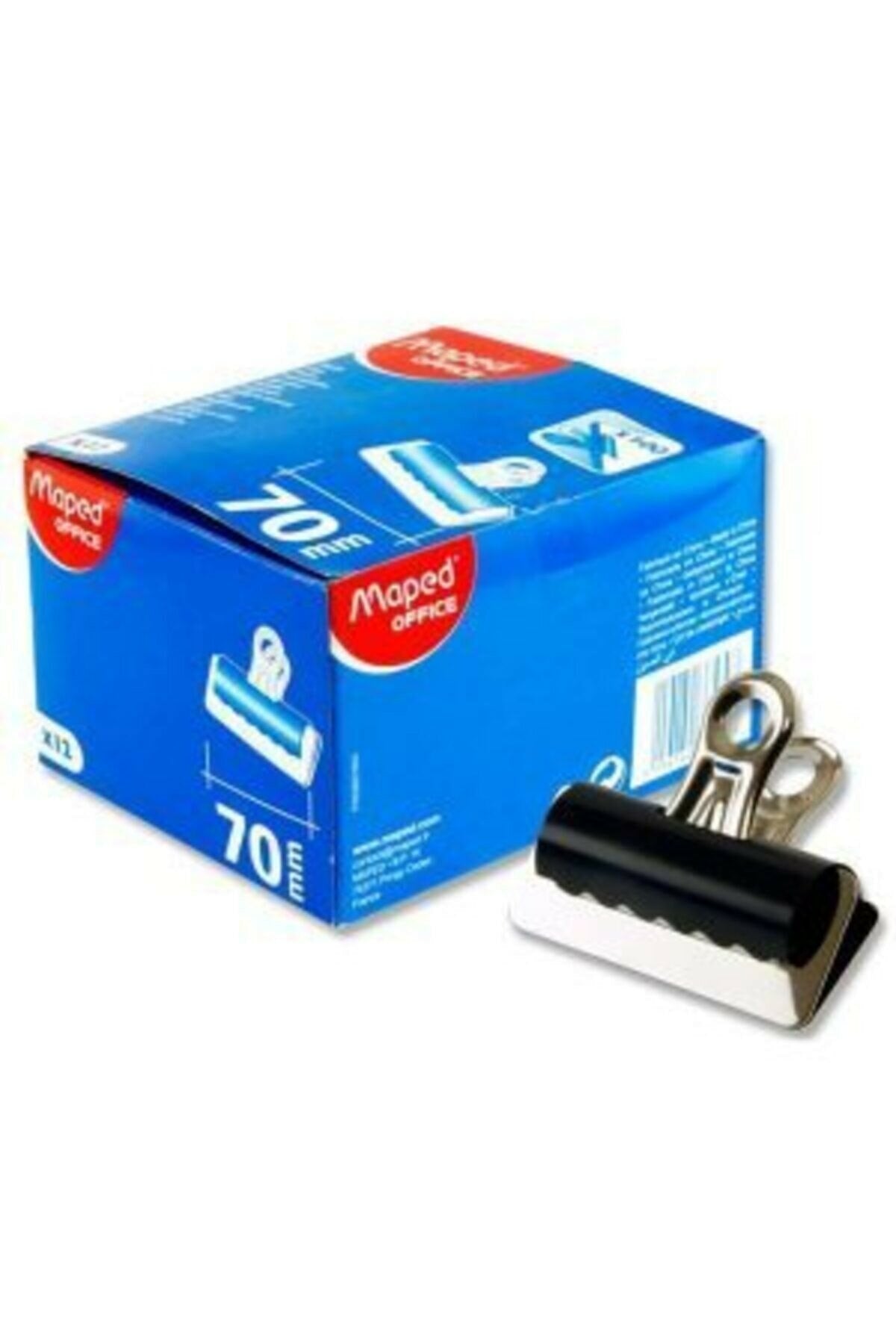 Maped Bulldog Clips 70mm Box x12