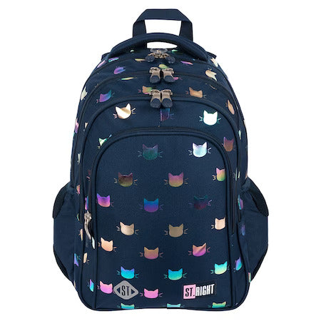 Rainbow Cats 4-compartment backpack BP58 40x28x18 cm